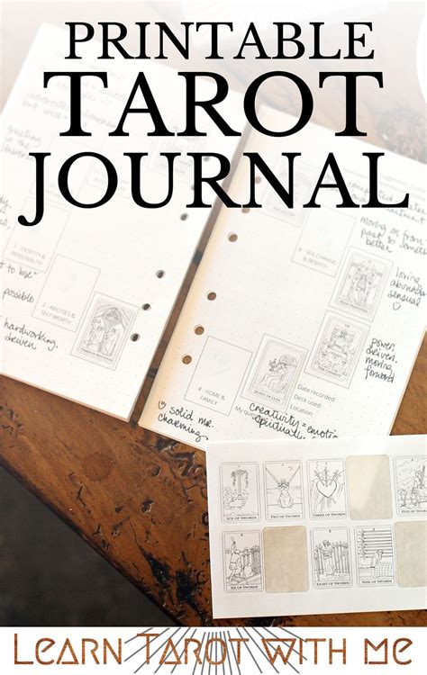 Free Printable Tarot Journal Pages